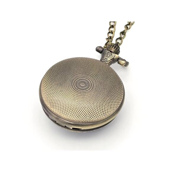 Dragon Eye Pocket Watch – Magical Mystical Purple, Bronze Medieval Fantasy Gift - Picture 6 of 9